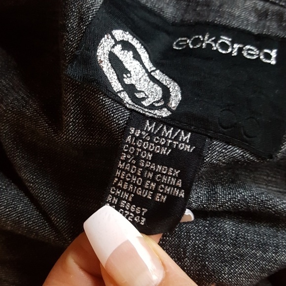 đť…şECKORED jean shirt / blazer - Picture 7 of 8